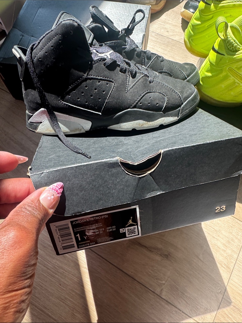 Jordan Black Suede High-Top Sneakers